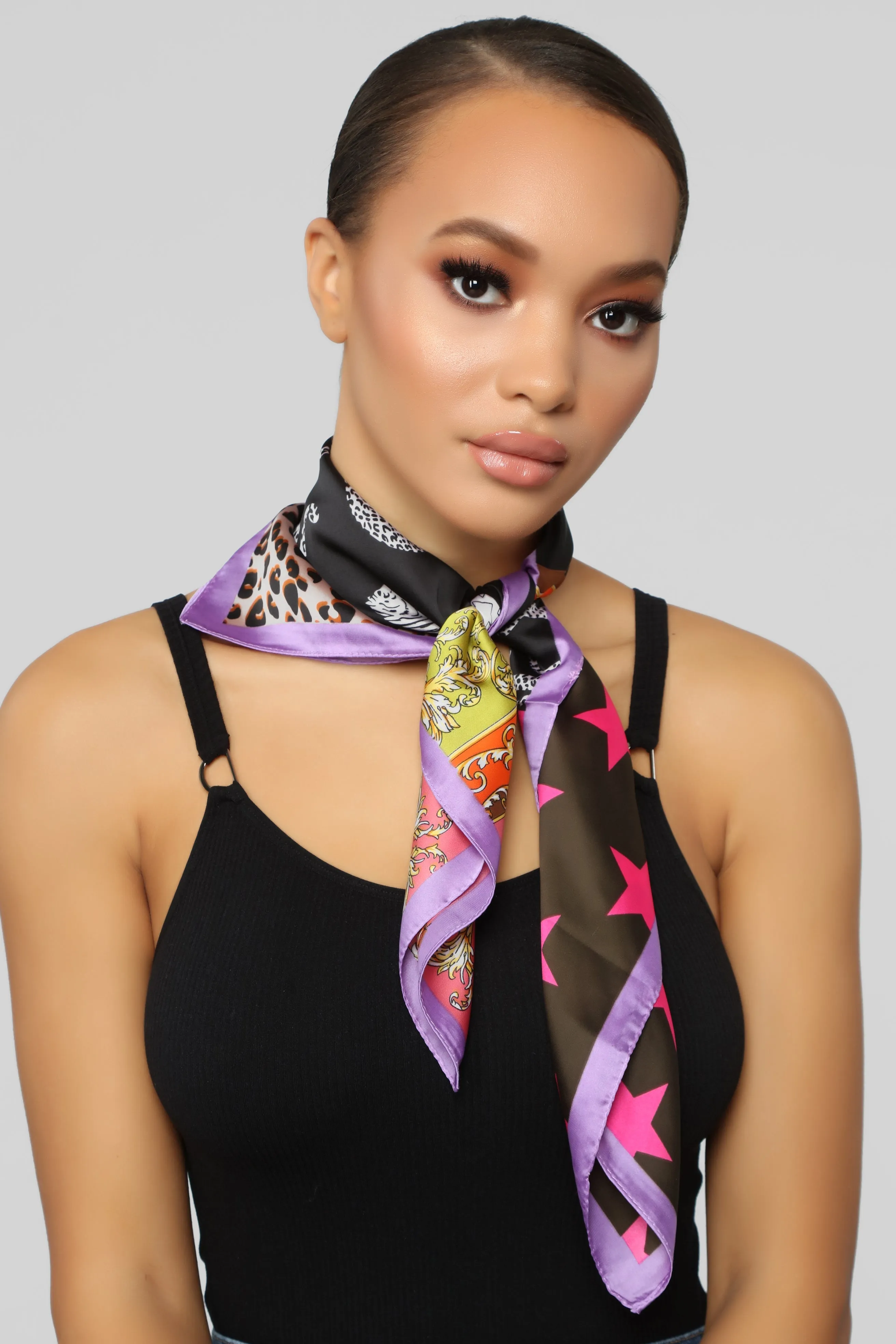 Abstract Love Headscarf - Multi