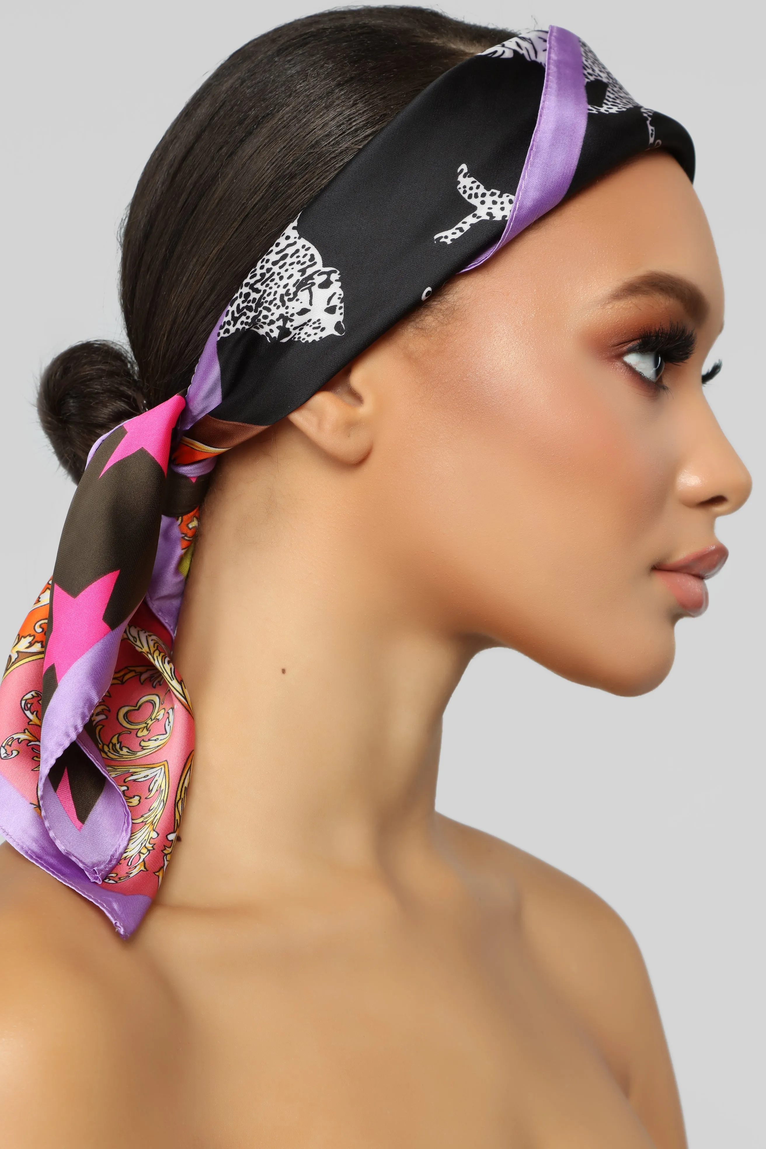 Abstract Love Headscarf - Multi