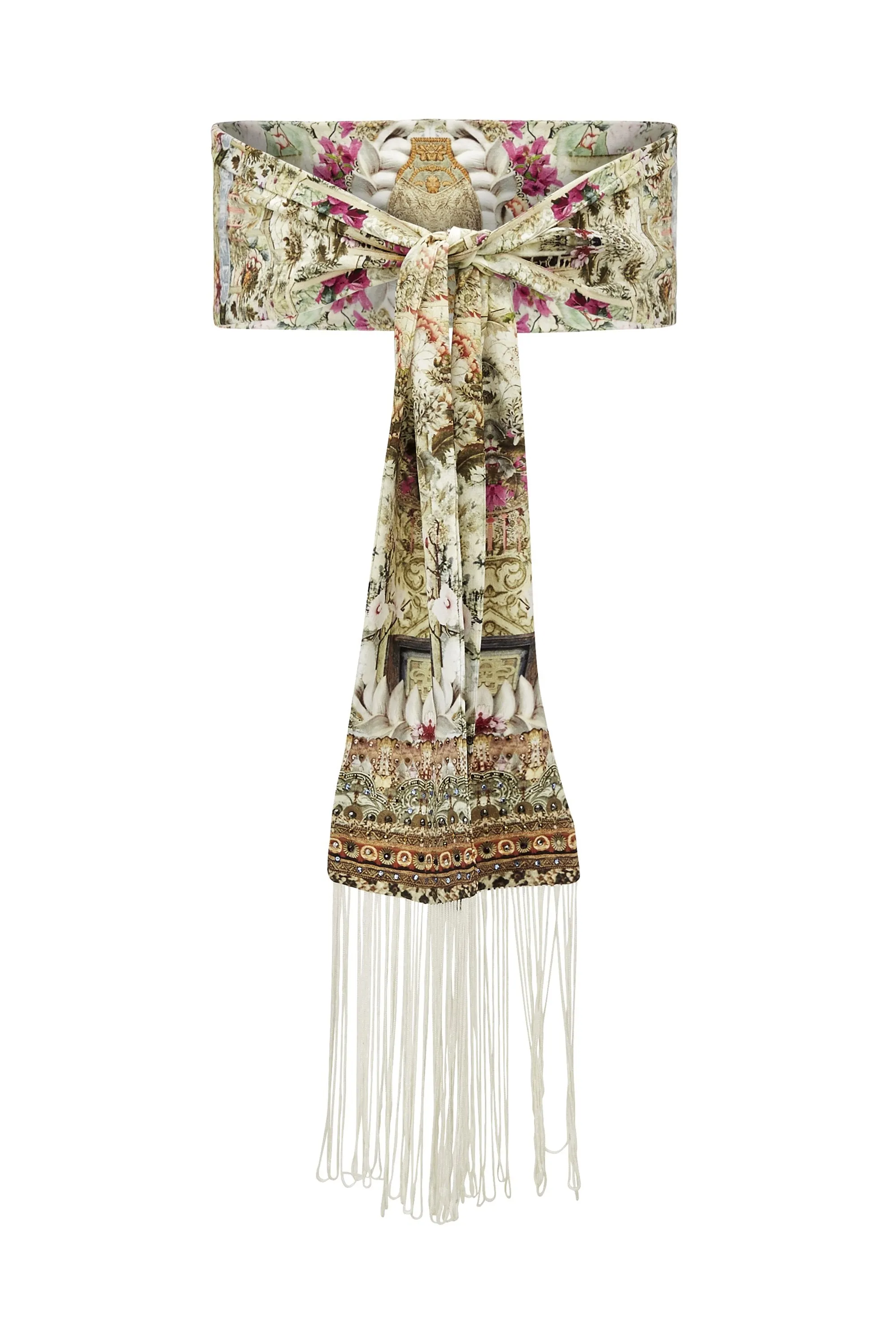 BELT WITH TASSELS GIRL IN THE GARDEN