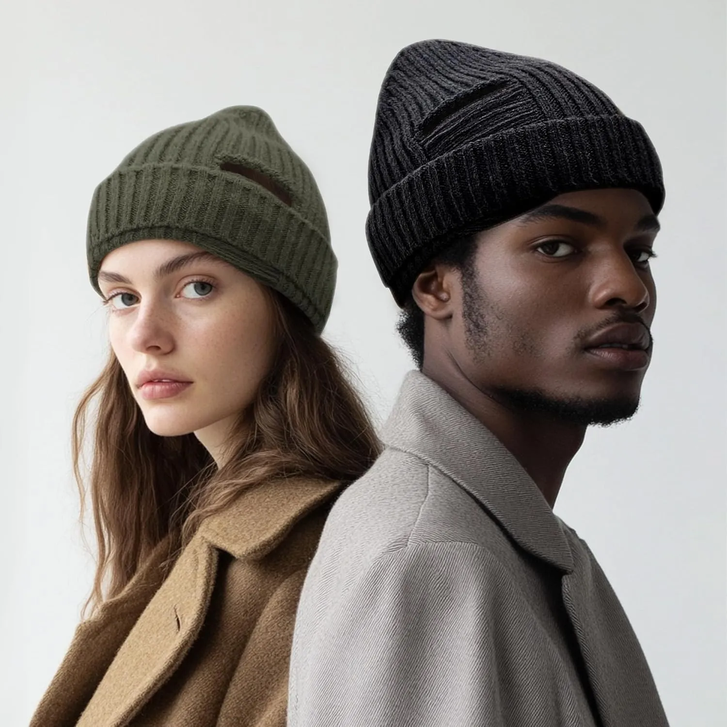 CLAPE Winter Beanie Hats for Men Women Cute Plain Stocking Cuffed Cap Warm and Durable Stylish Toboggan Skull Caps