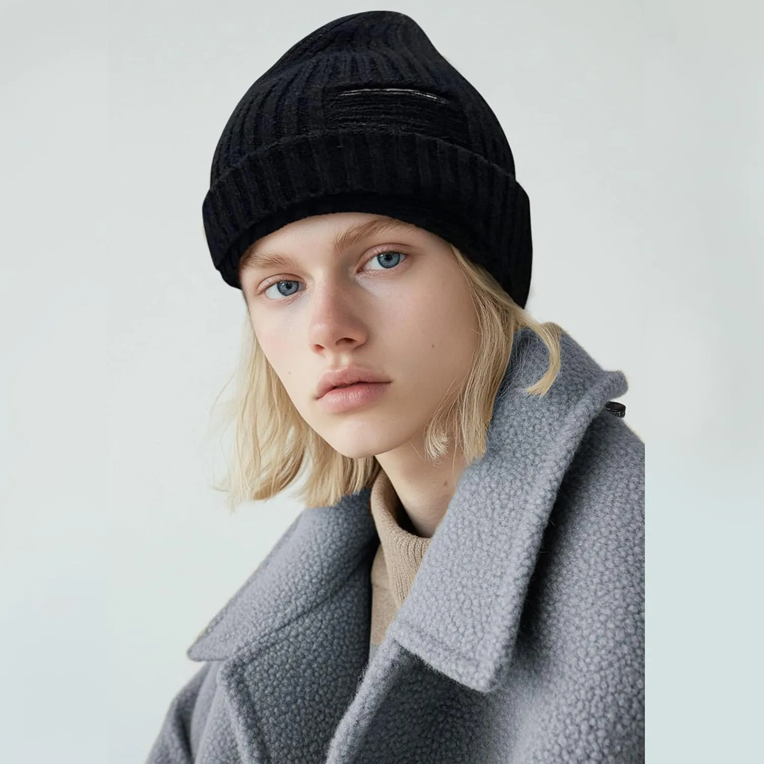 CLAPE Winter Beanie Hats for Men Women Cute Plain Stocking Cuffed Cap Warm and Durable Stylish Toboggan Skull Caps