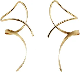 Earrings for Women Spiral threader earrings hand bent dangle earrings for womensuitable for gift giving, perfect for your birthday party, Christmas, gift giving.