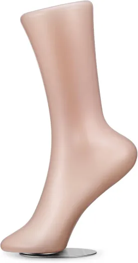 Female Plastic Foot Model Stand Sock Display Foot Model Foot Mannequin Sock Ankle Bracelet Display Stand Holder for Anklets Adult Women Shoes