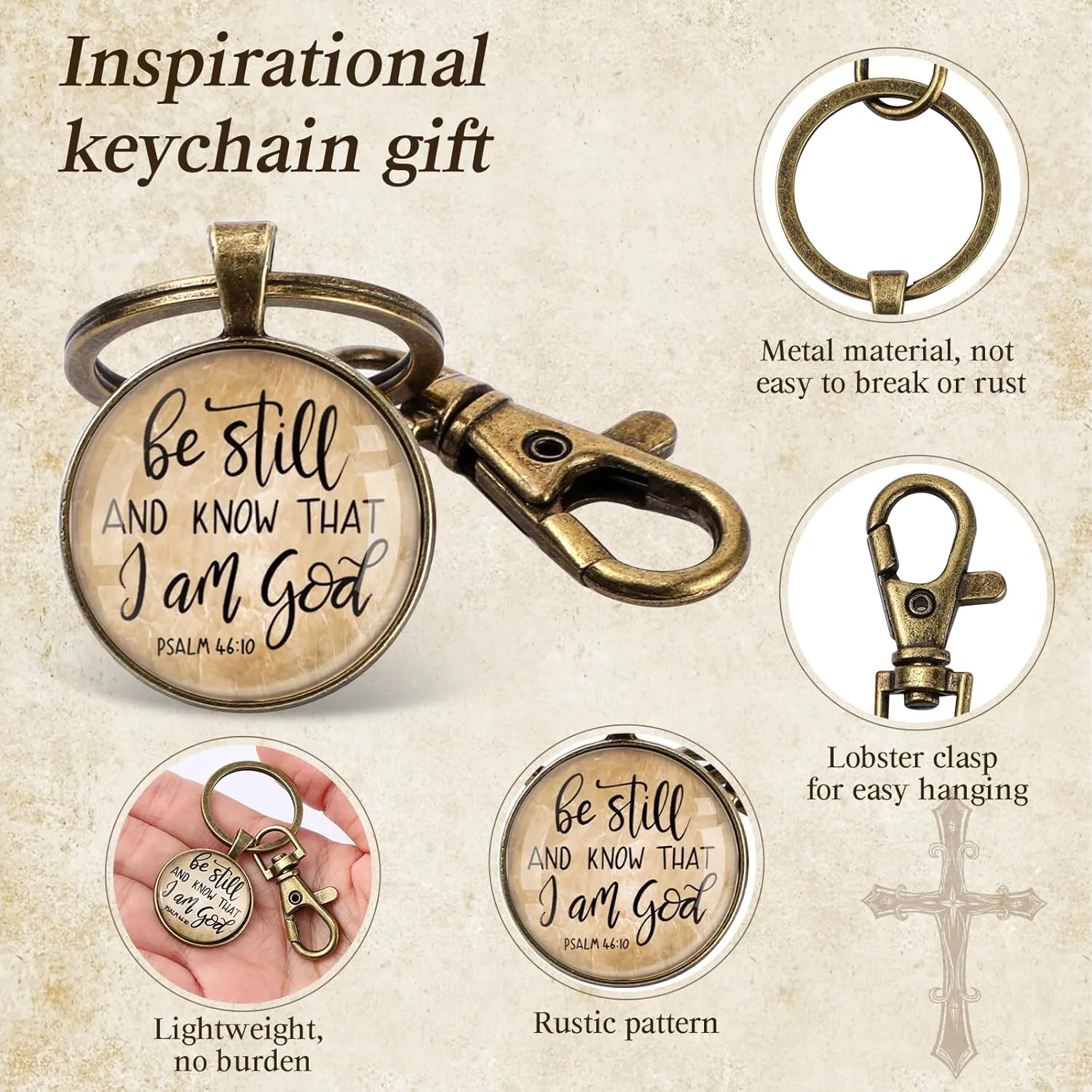 Fumete Christian Keychain Bulk Bible Verse Religious Keychain Scripture Quote Inspirational Gifts for Father Men Women