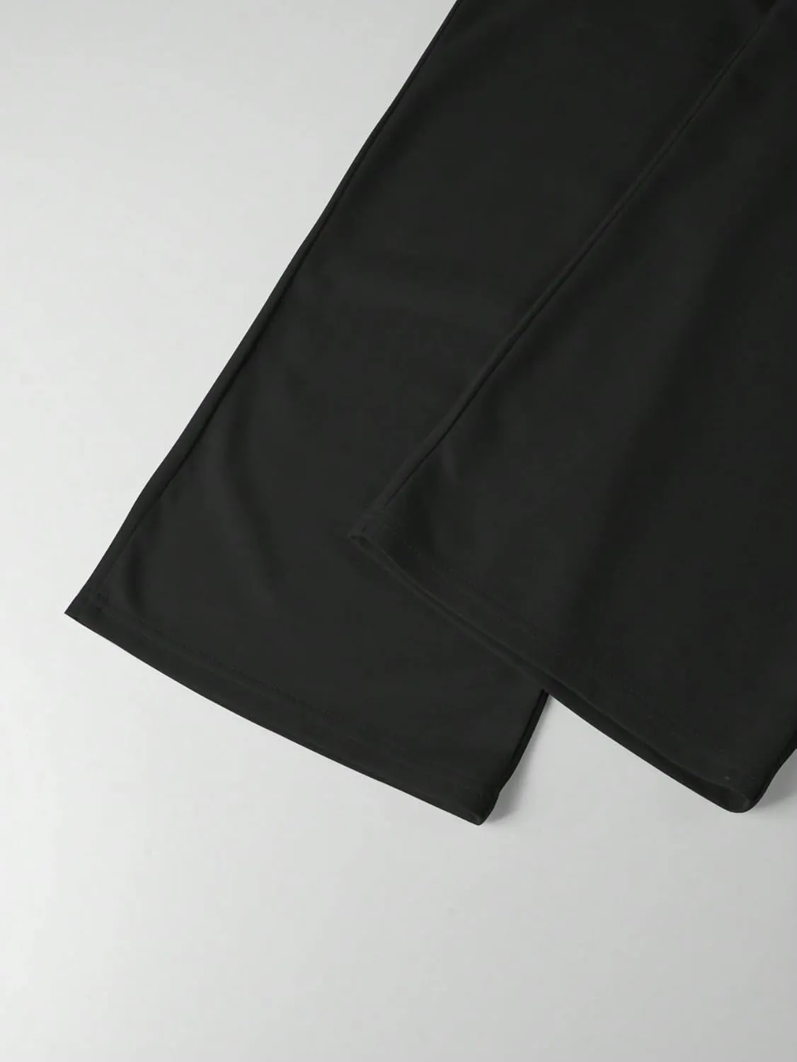 GORGLITTER Men's Letter Graphic Drawstring Waist Pants Stacked Flared Cool Sweatpants with Pockets