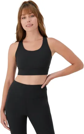 Hanes Sports Bra, Racerback Women, Stretch Pullover Crop Top with Cutout
