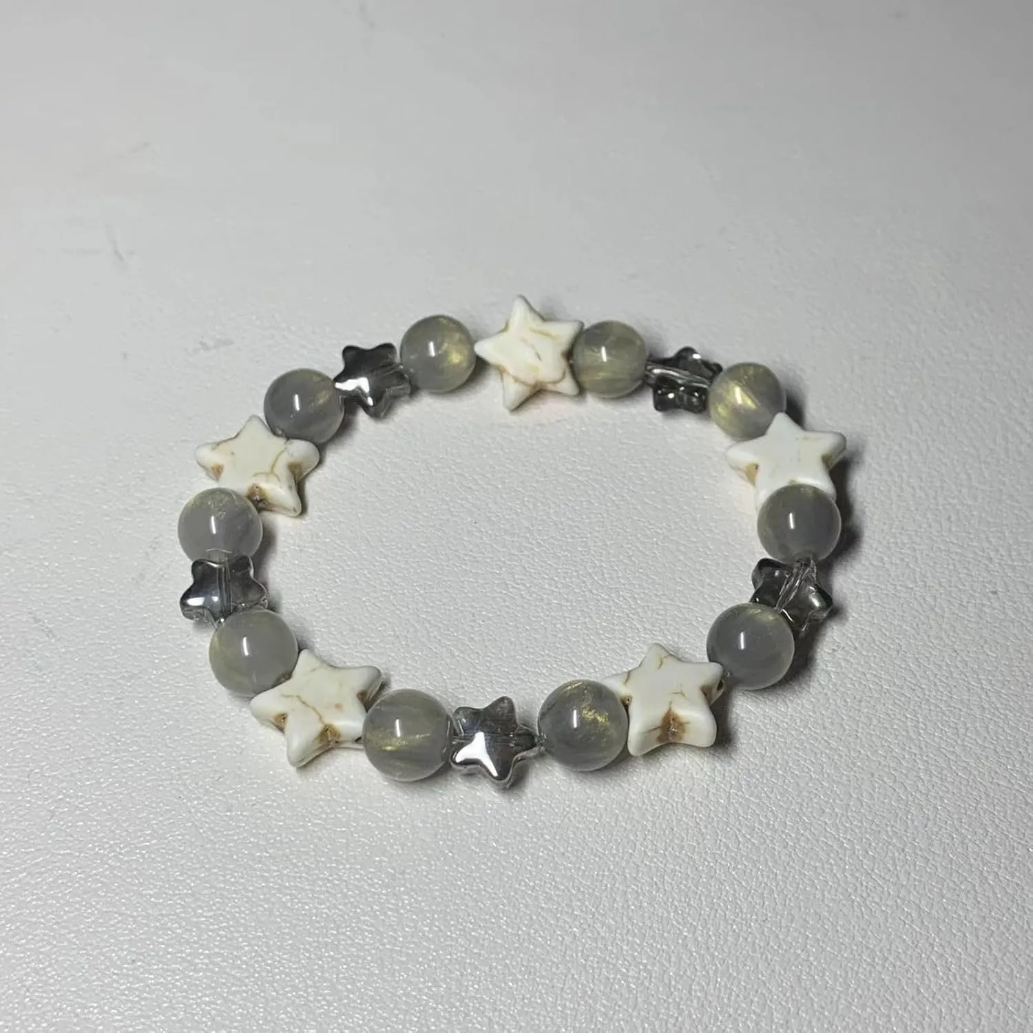 Kelabia Y2K Star Beaded Bracelets Cute Bracelet for Women Kawaii Double-Layer Bracelets Y2K Jewelry Accessories Trendy Stuff