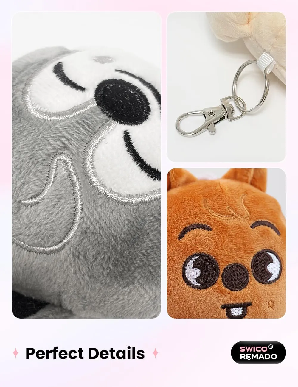 Kpop Keychains Cute Cartoon Keyring Car Key Pendant Women Handbag Wallet Pendants