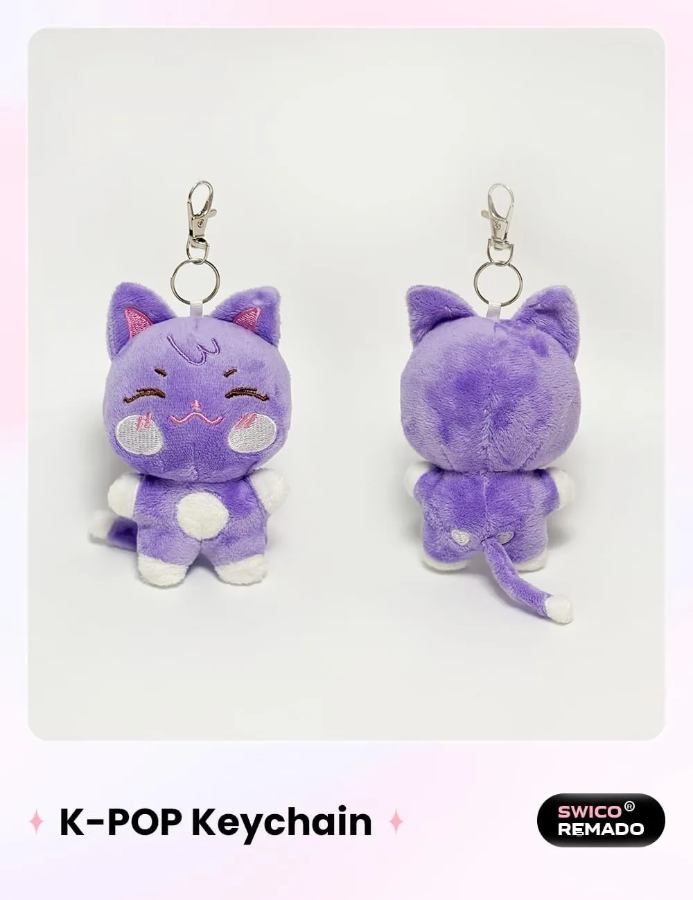 Kpop Keychains Cute Cartoon Keyring Car Key Pendant Women Handbag Wallet Pendants