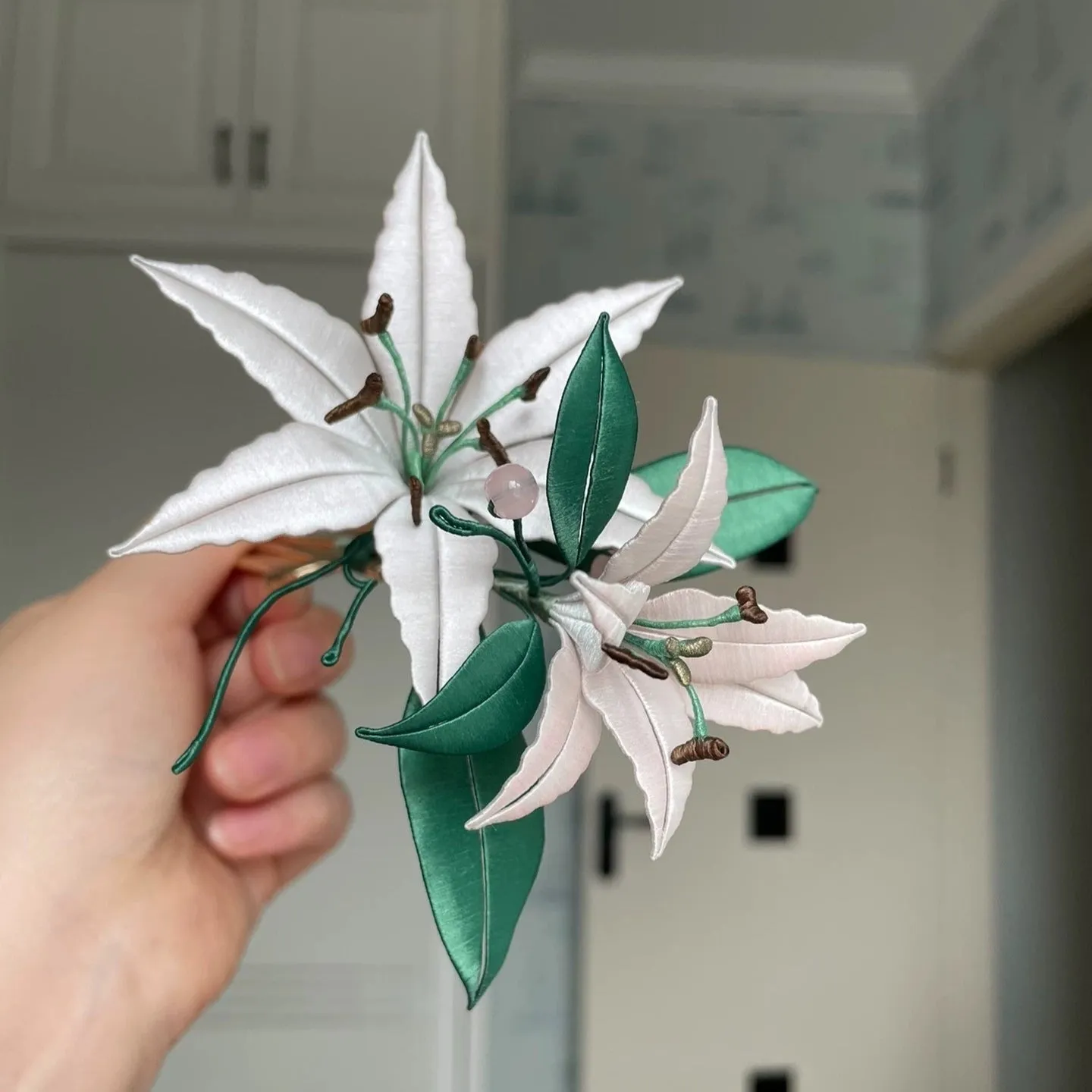 Lily Bespoke Hairpin - Silk Hairpin(Chanhua)