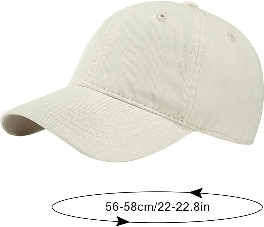 Malaxlx Women's Men's Fashion Baseball Cap Adjustable Strapback Hats Dad Hat Visor Sports Hat