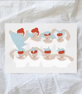 Miss Flossy Pots A4 Print