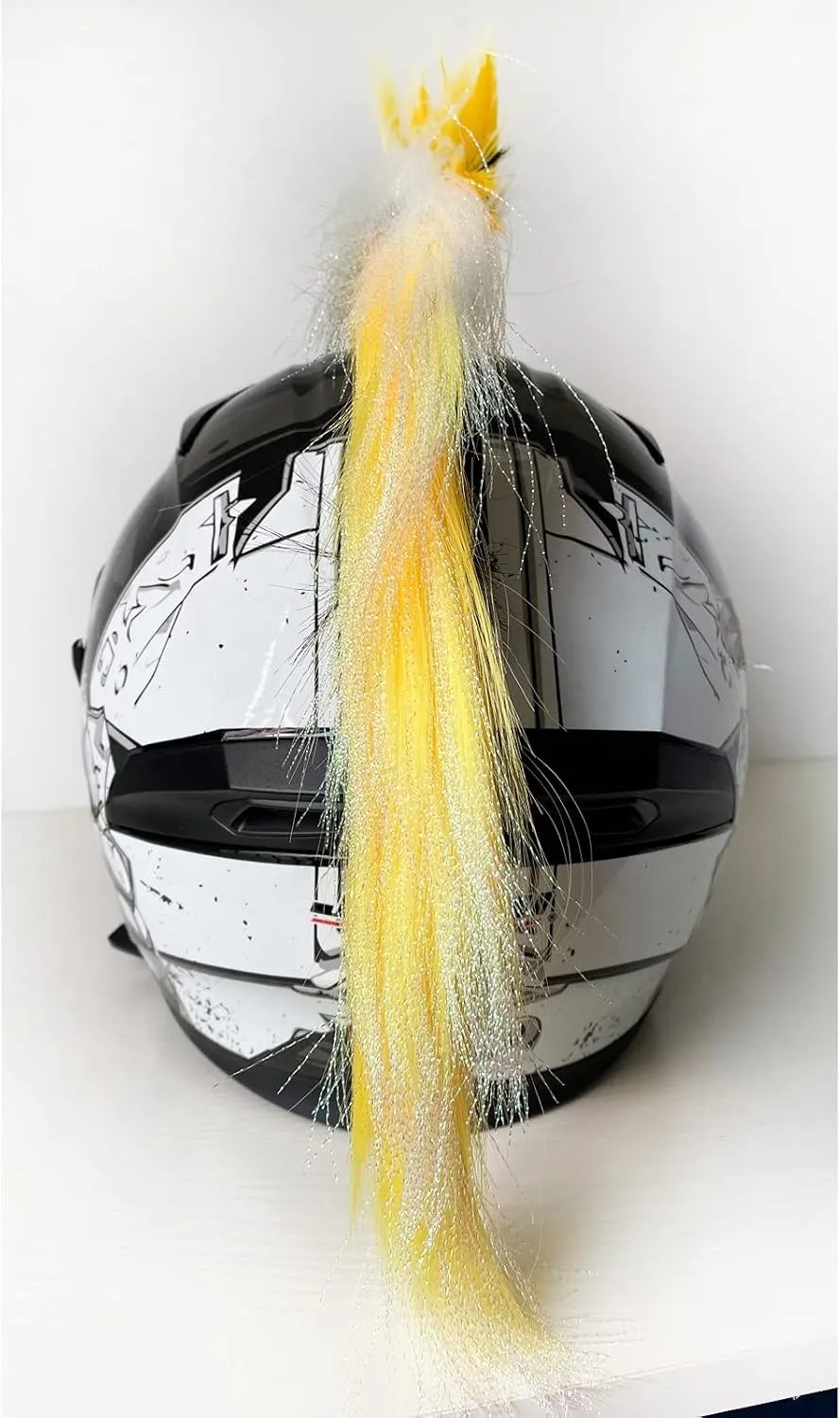 Mohawk Wig for Helmet Decoration, Reusable Hawk Design (Helmet Not Included)