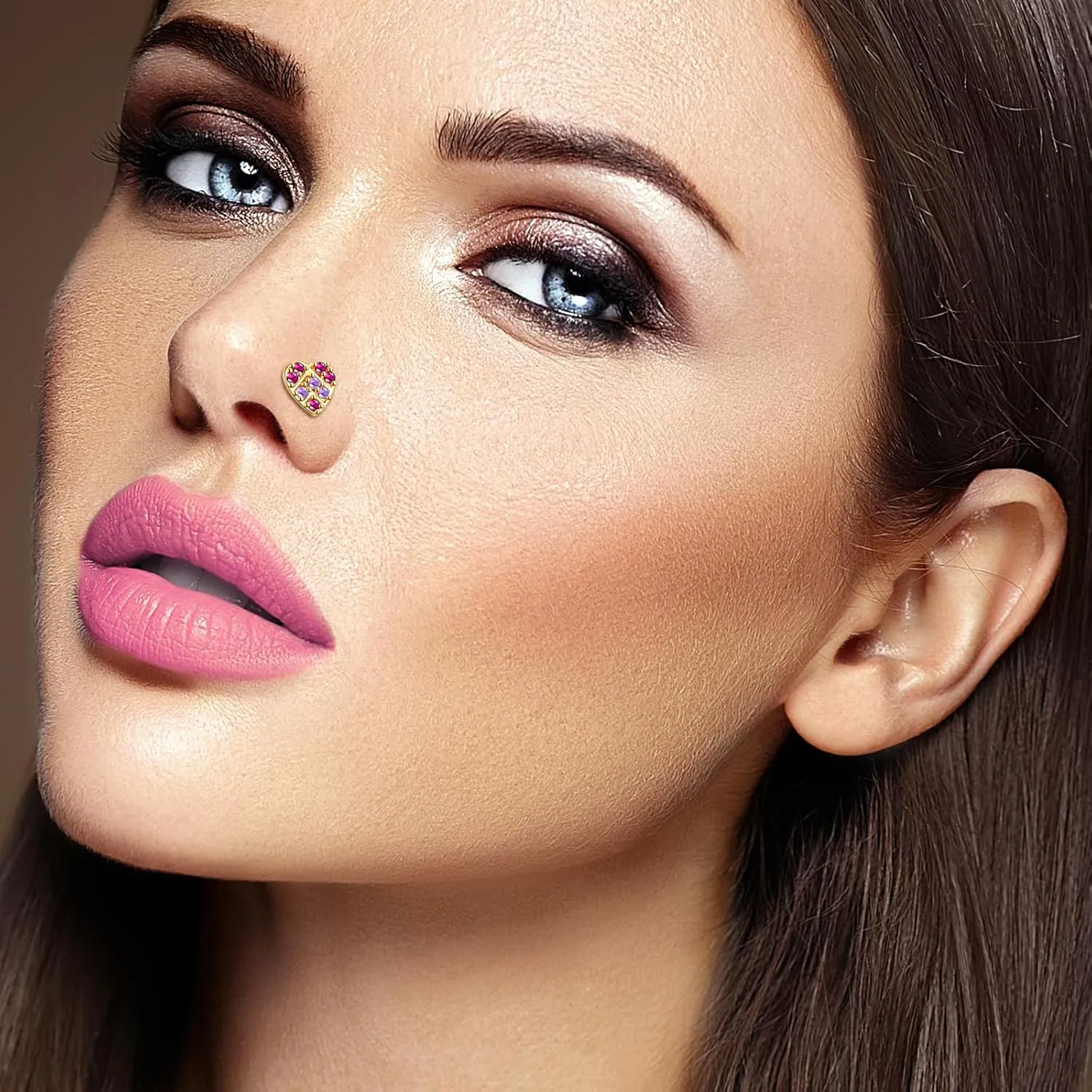 TAMHOO 25 Pcs Multi-Style Fake Nose Rings for Women and Men -Gold Plated Copper African Nose Cuff Non Piercing for Teen Grirls - Nice Gift for Her on Birthday/Valentines Day/Christmas