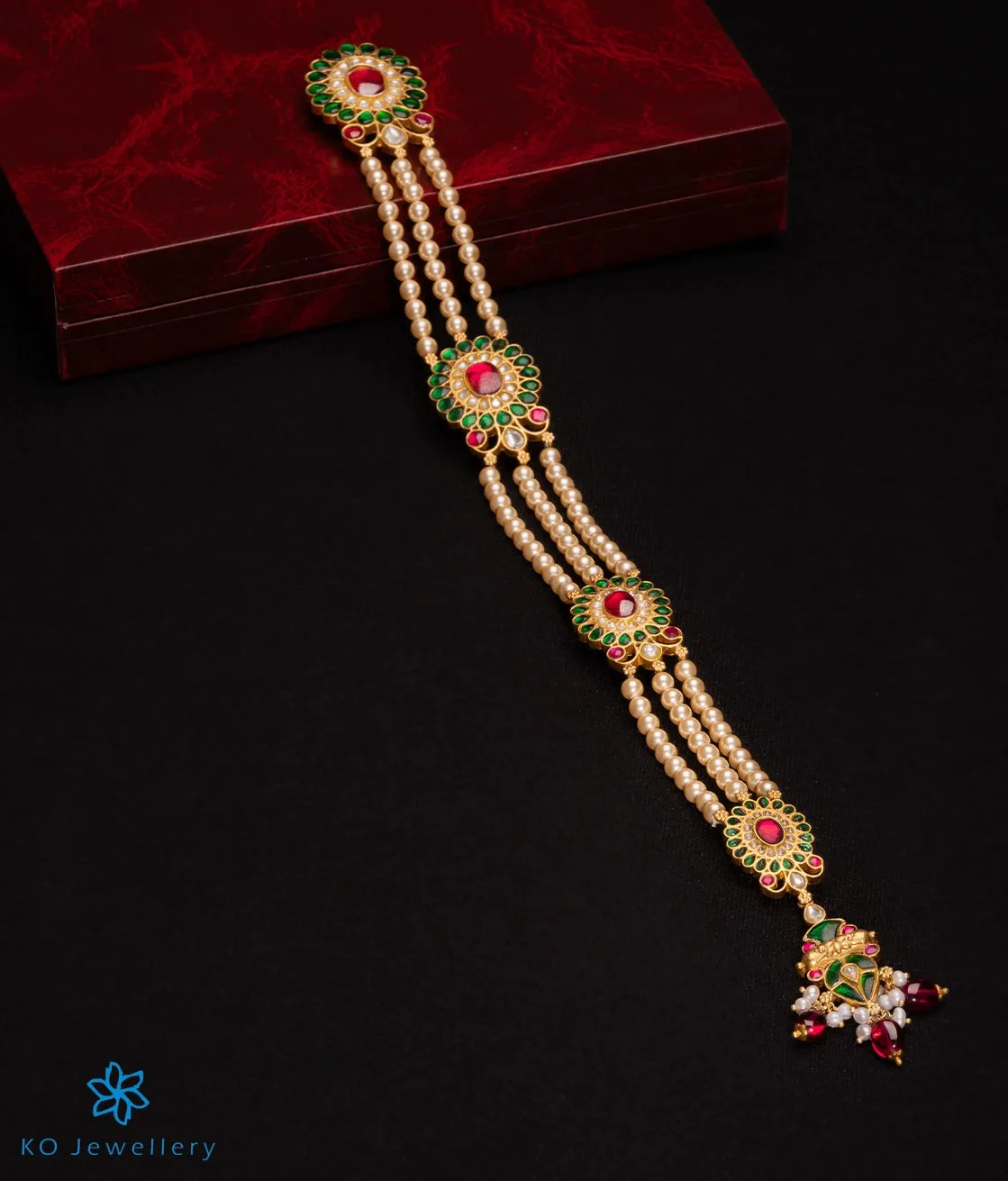 The Samatva Silver Jade Bille or Bridal Choti