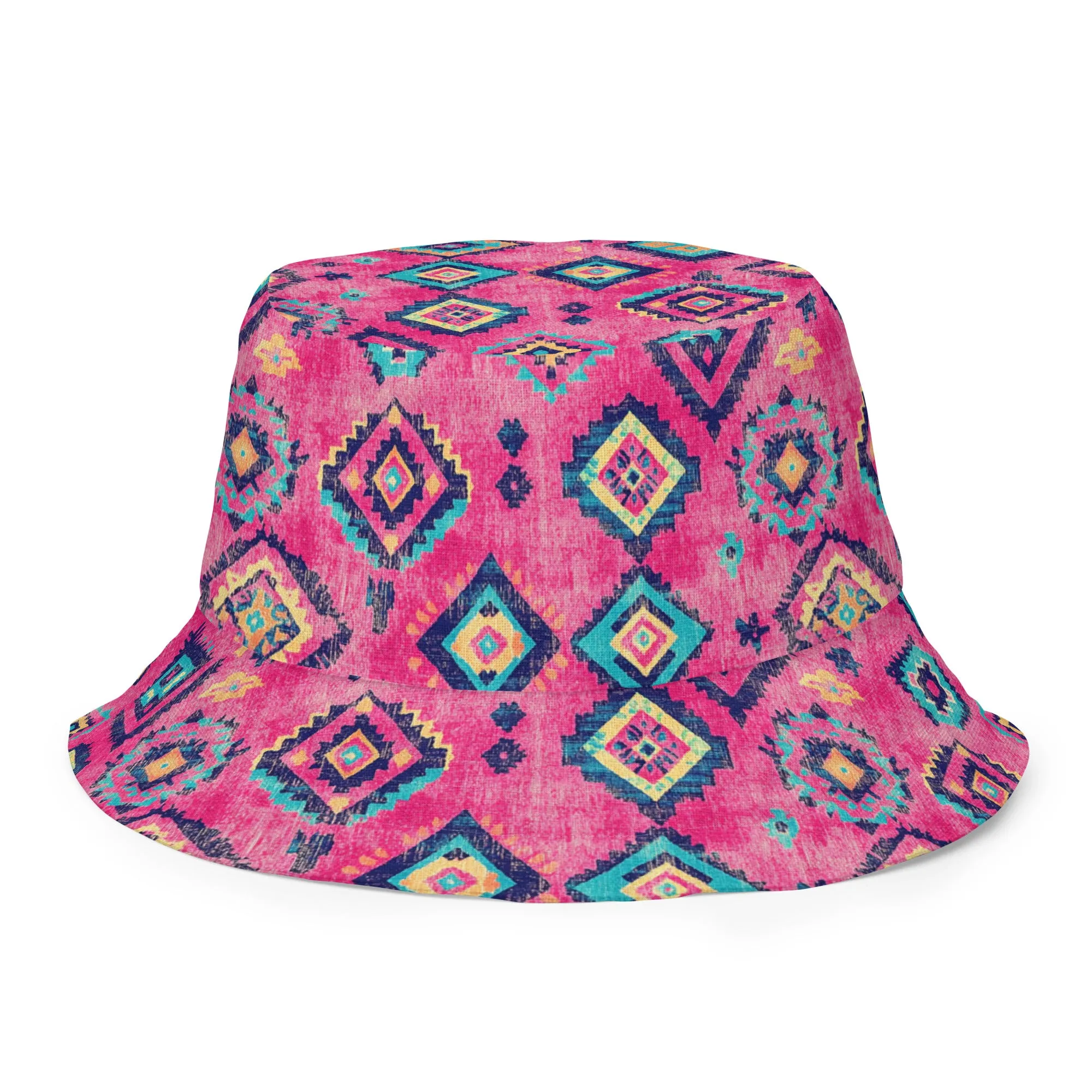 Turkish Kilim Reversible Bucket Hat