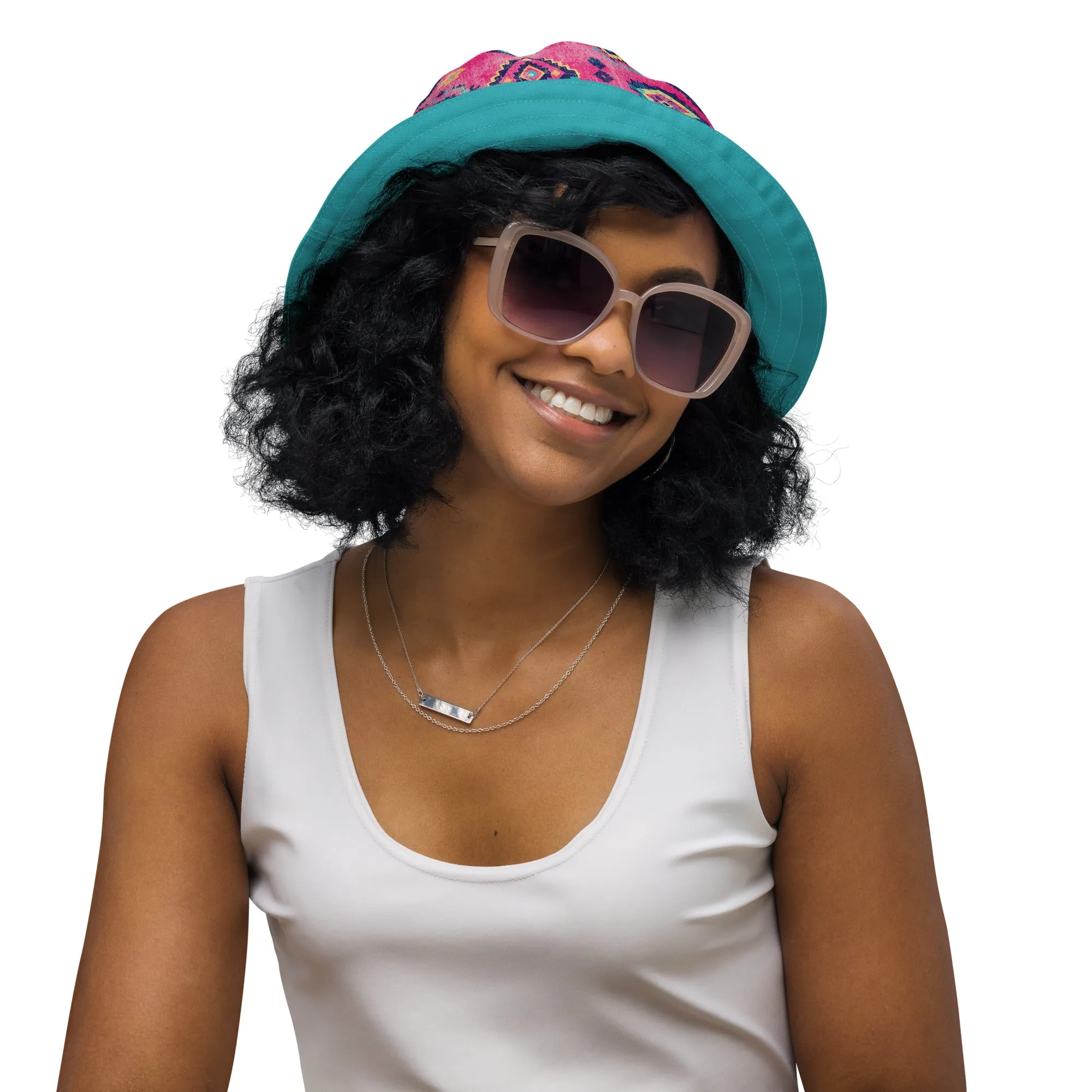 Turkish Kilim Reversible Bucket Hat