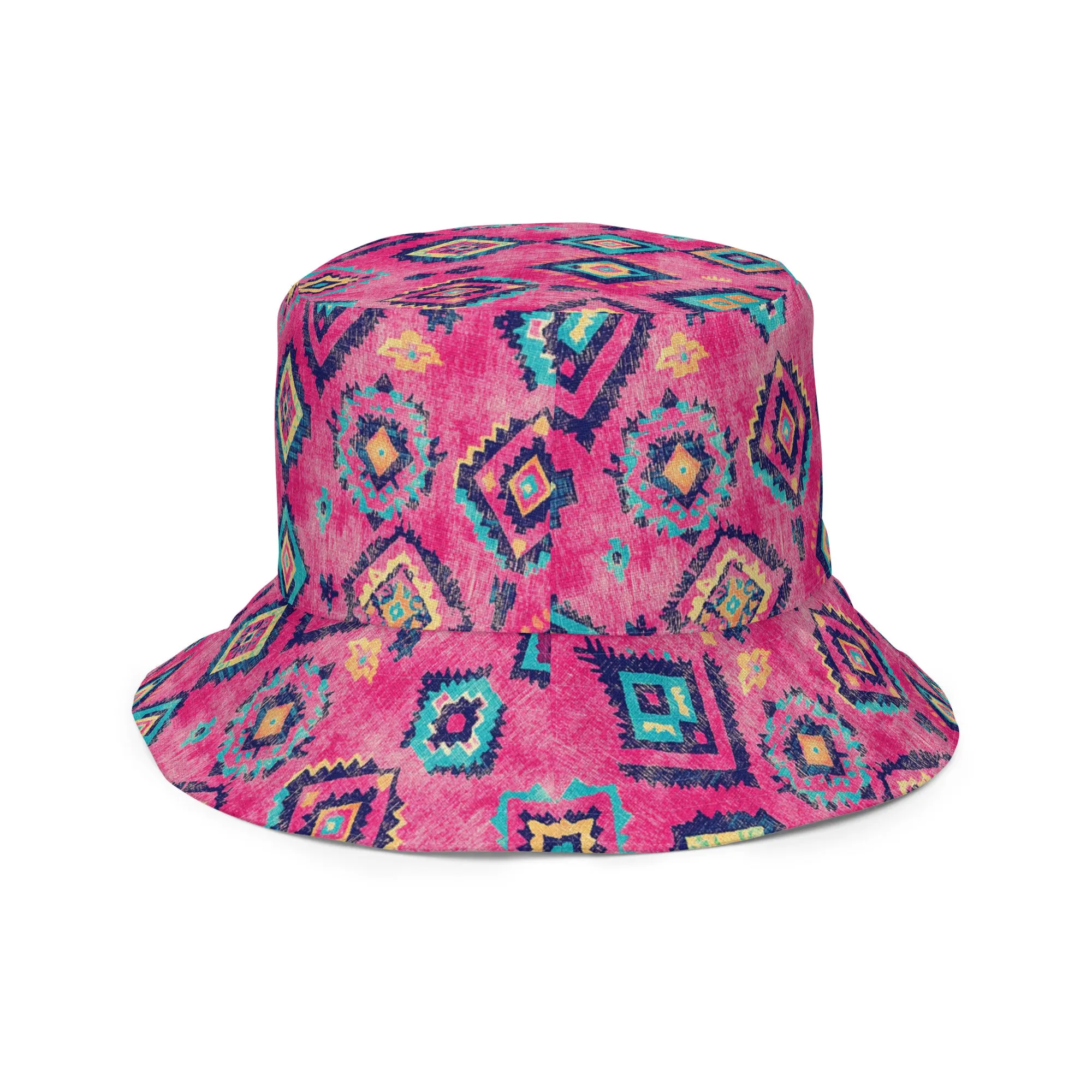 Turkish Kilim Reversible Bucket Hat