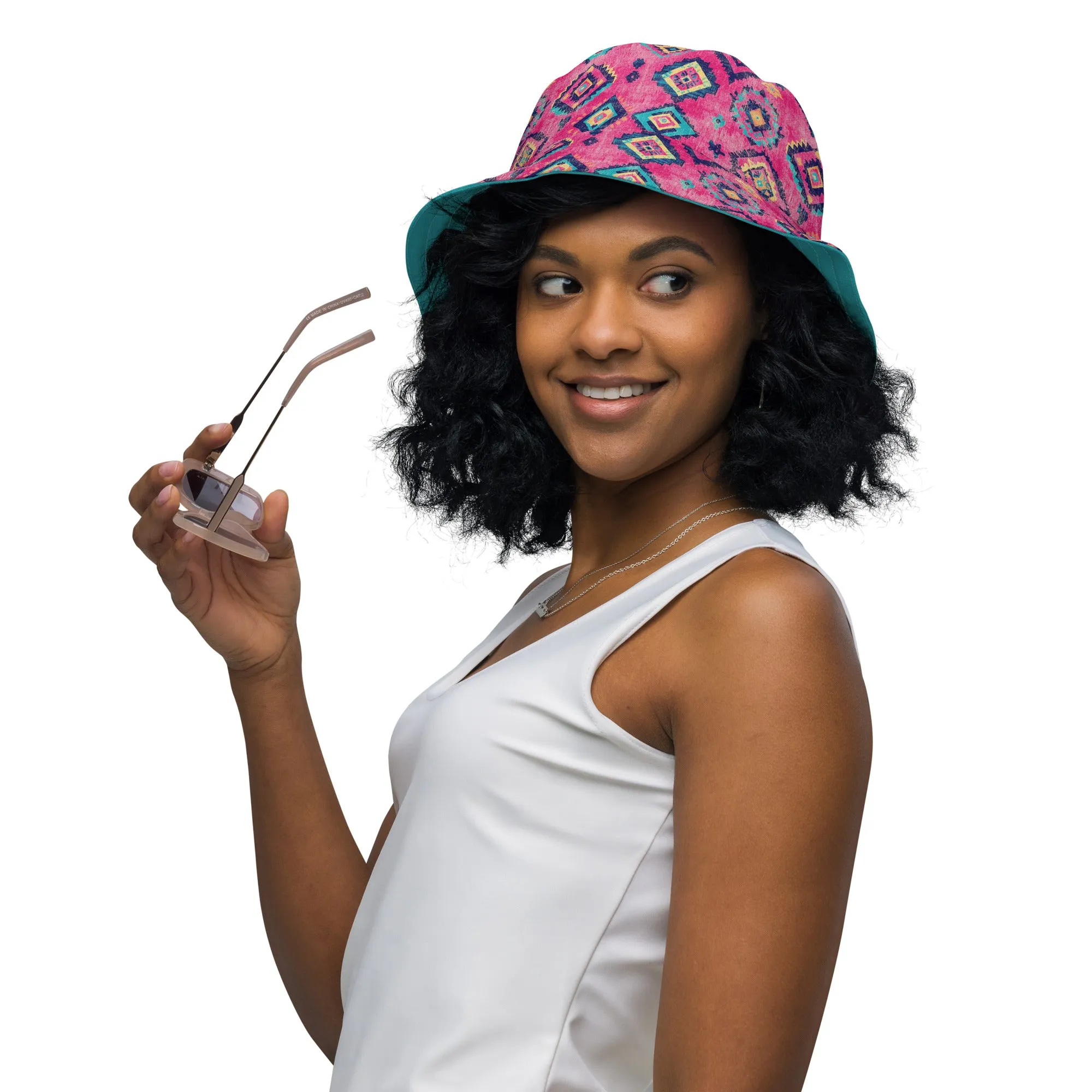 Turkish Kilim Reversible Bucket Hat