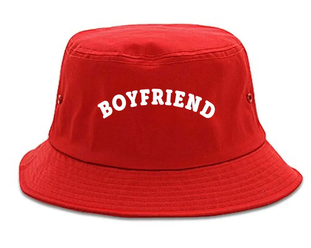Very Nice Boyfriend BF BFF Black Bucket Hat Red